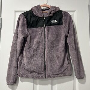 GIRLS YOUTH The North Face Oso Hooded Jacket Large 14/16 Zip Hoodie Ashen Purple